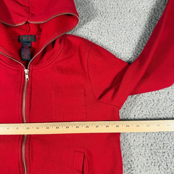 Vintage Ralph by Ralph Lauren Full Zip Hoodie Size Medium Bape Style Hood Zip - Picture 8 of 10